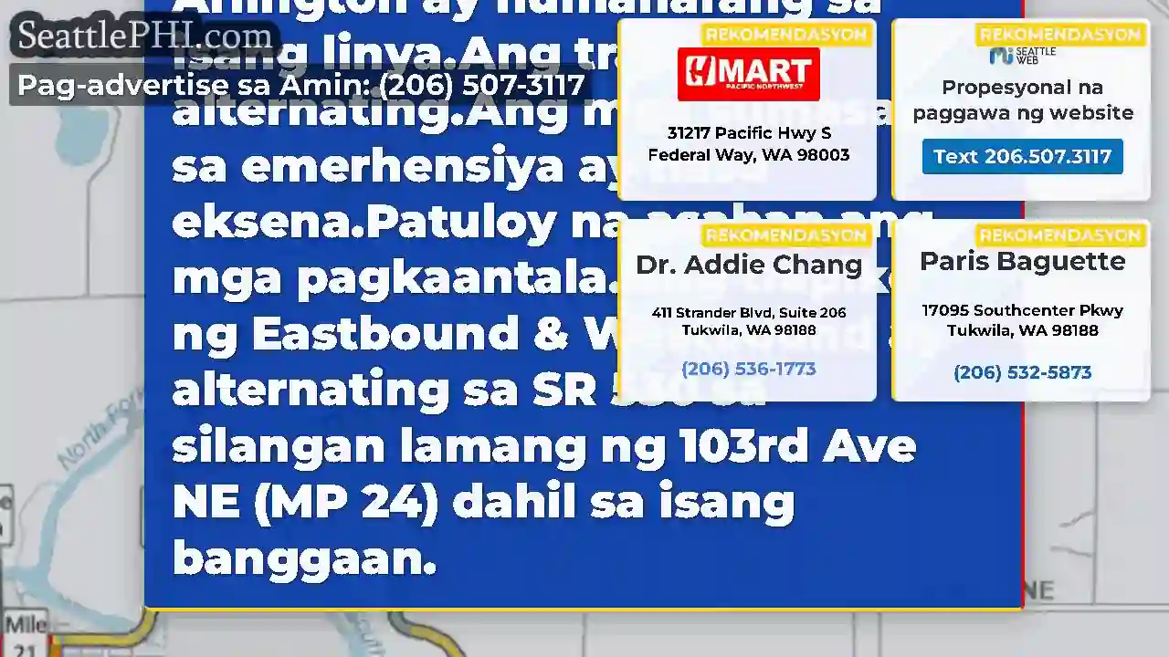 Update: Isang banggaan sa SR 530 lamang sa