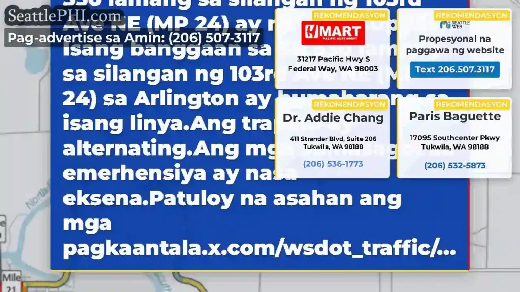 Nilinaw: Ang banggaan sa SR 530 lamang sa