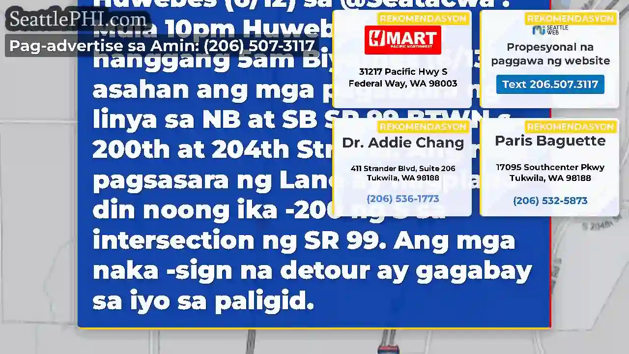 Ang SR 99 paving ay nagpapatuloy sa magdamag