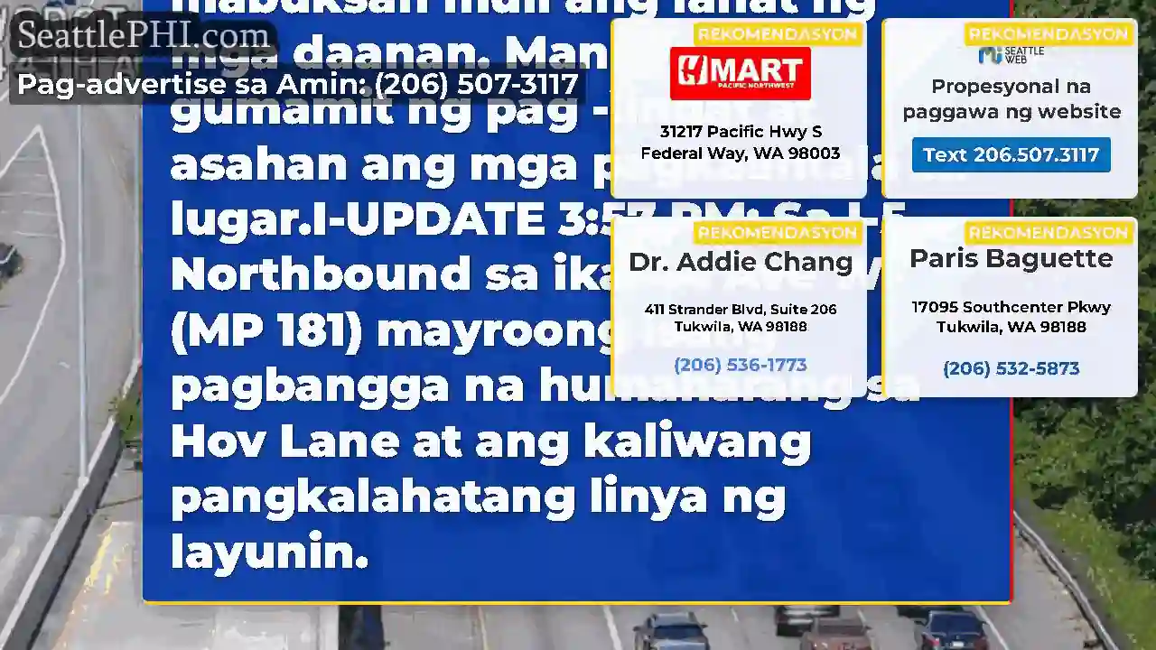 I-UPDATE 1: Ang Hov Lane at Kaliwa Pangkalahatang