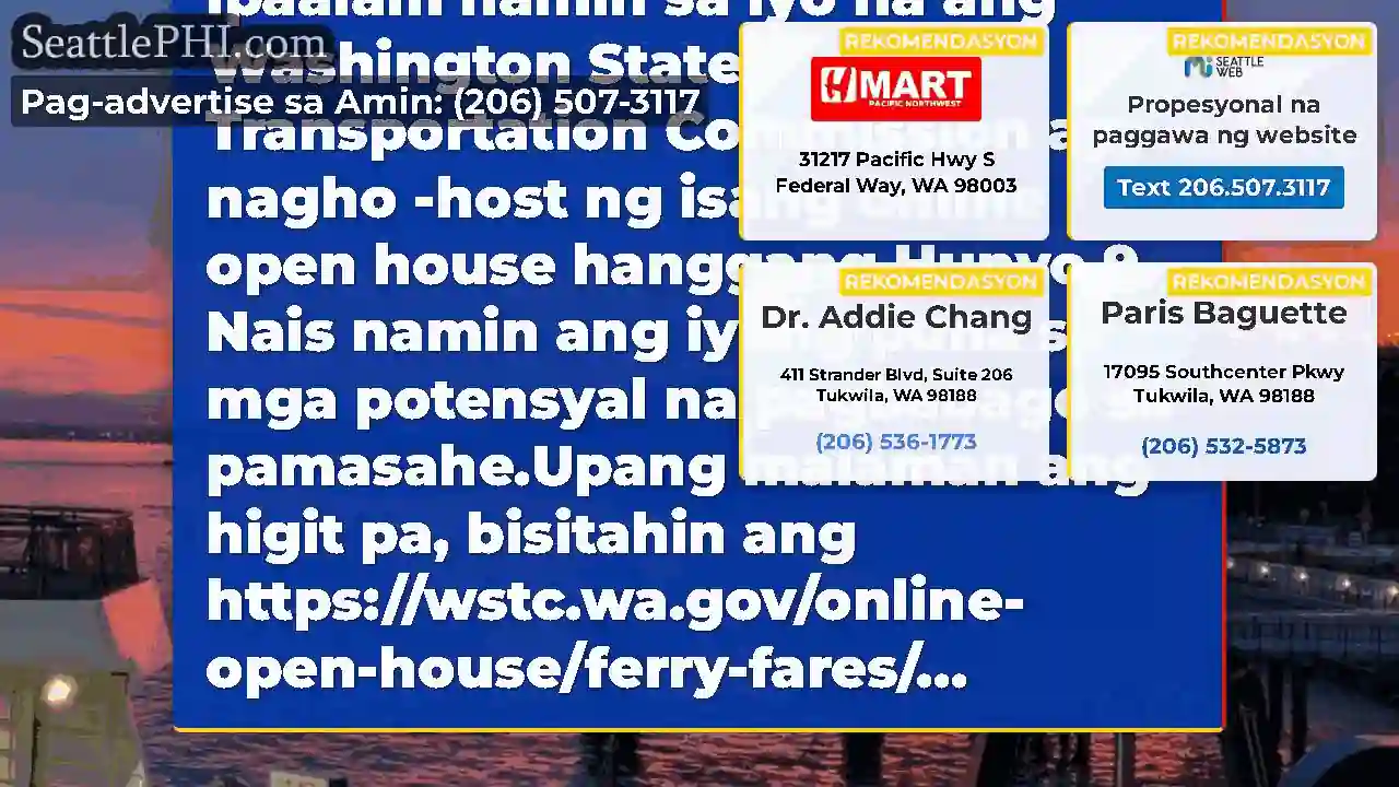 Ito ay pamasahe lamang na ipaalam namin sa iyo na