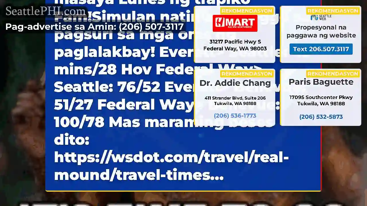Magandang umaga at masaya Lunes ng trapiko