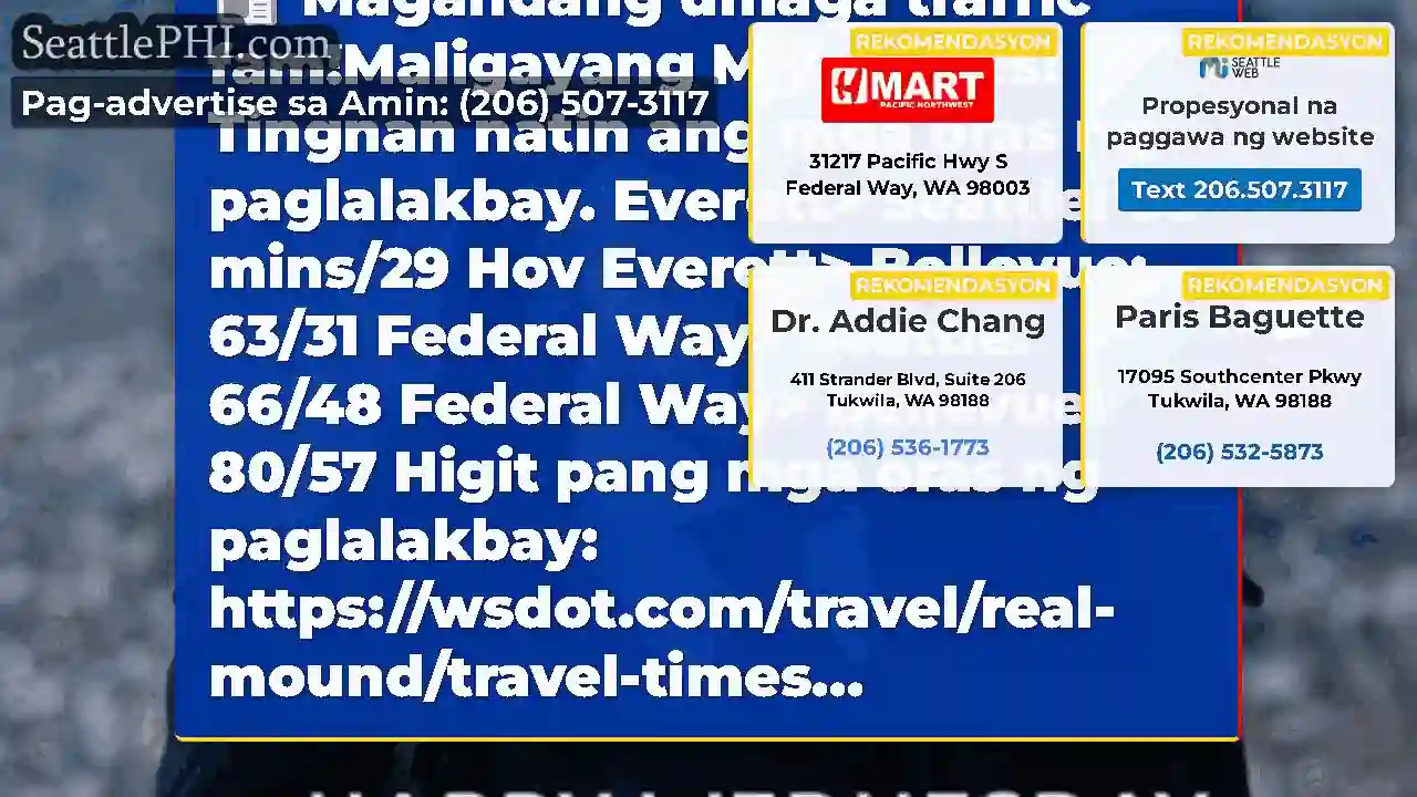 Magandang umaga traffic fam!Maligayang Miyerkules!