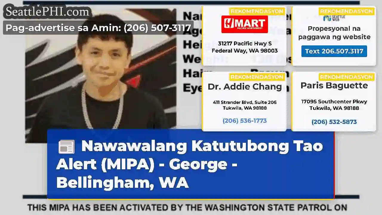 Nawawalang Katutubong Tao Alert (MIPA) - George -