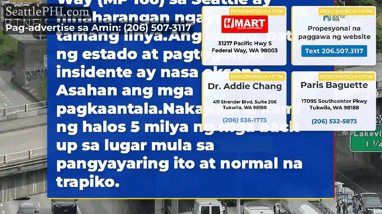 Nilinaw: Ang sunog ng sasakyan sa NB I-5 lamang
