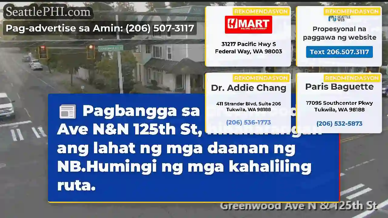 Pagbangga sa Greenwood Ave N&N 125th St,