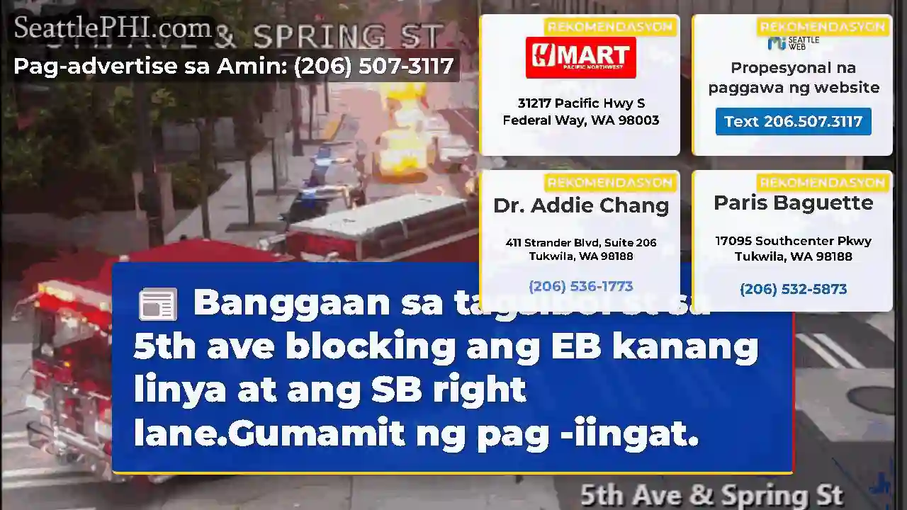 Banggaan sa tagsibol st sa 5th ave blocking ang