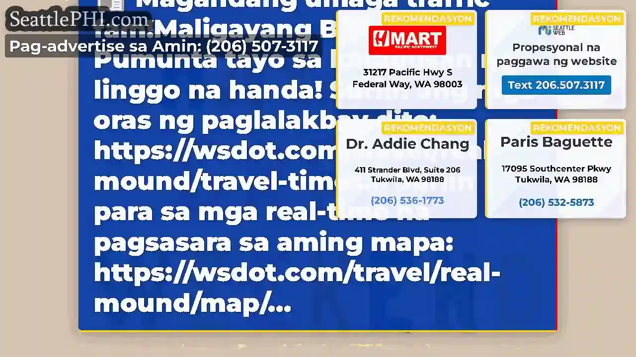 Magandang umaga traffic fam!Maligayang Biyernes!