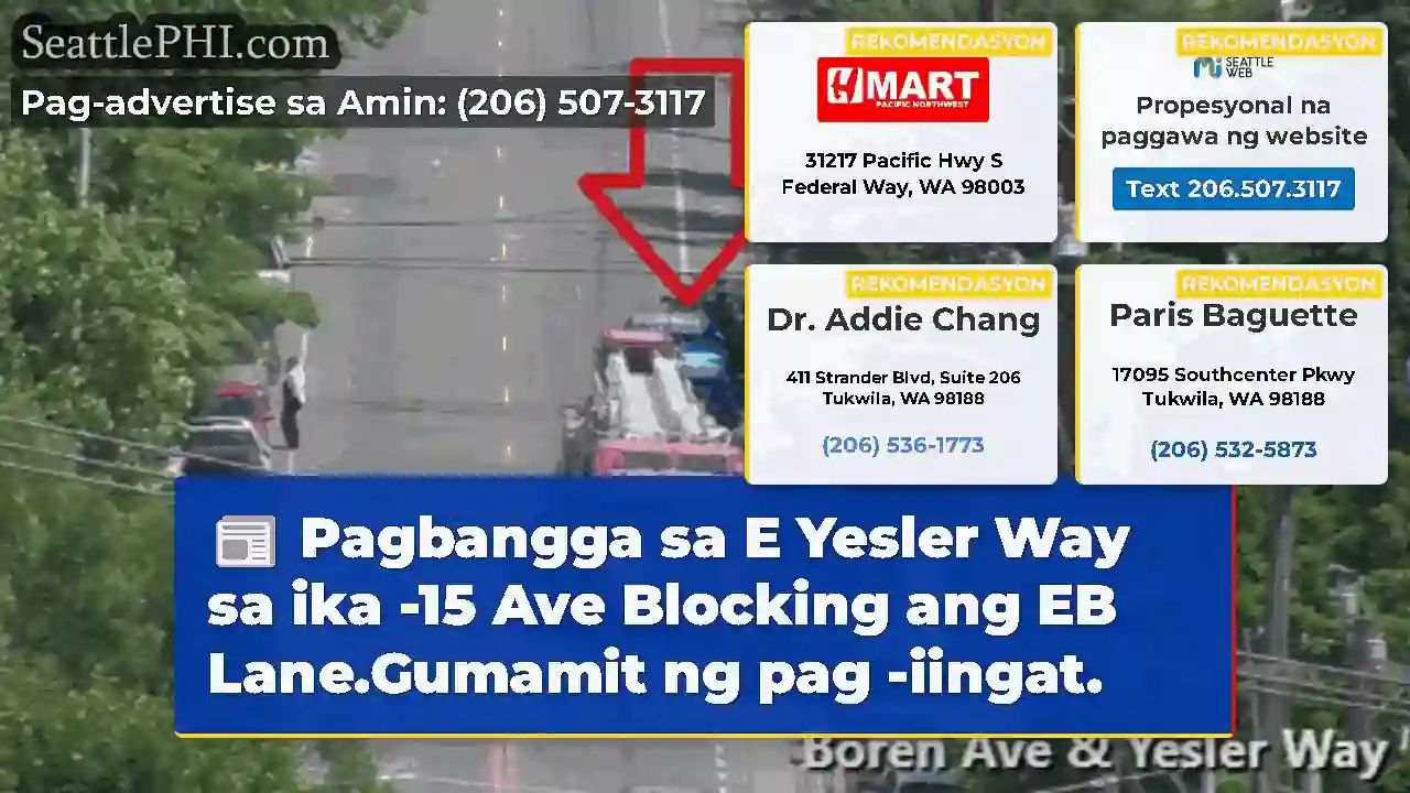 Pagbangga sa E Yesler Way sa ika -15 Ave Blocking