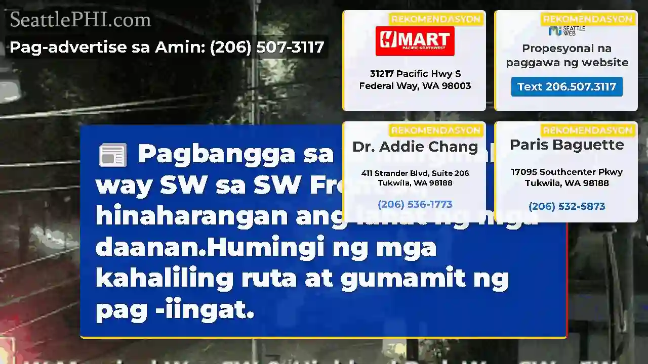 Pagbangga sa w marginal way SW sa SW Front St,