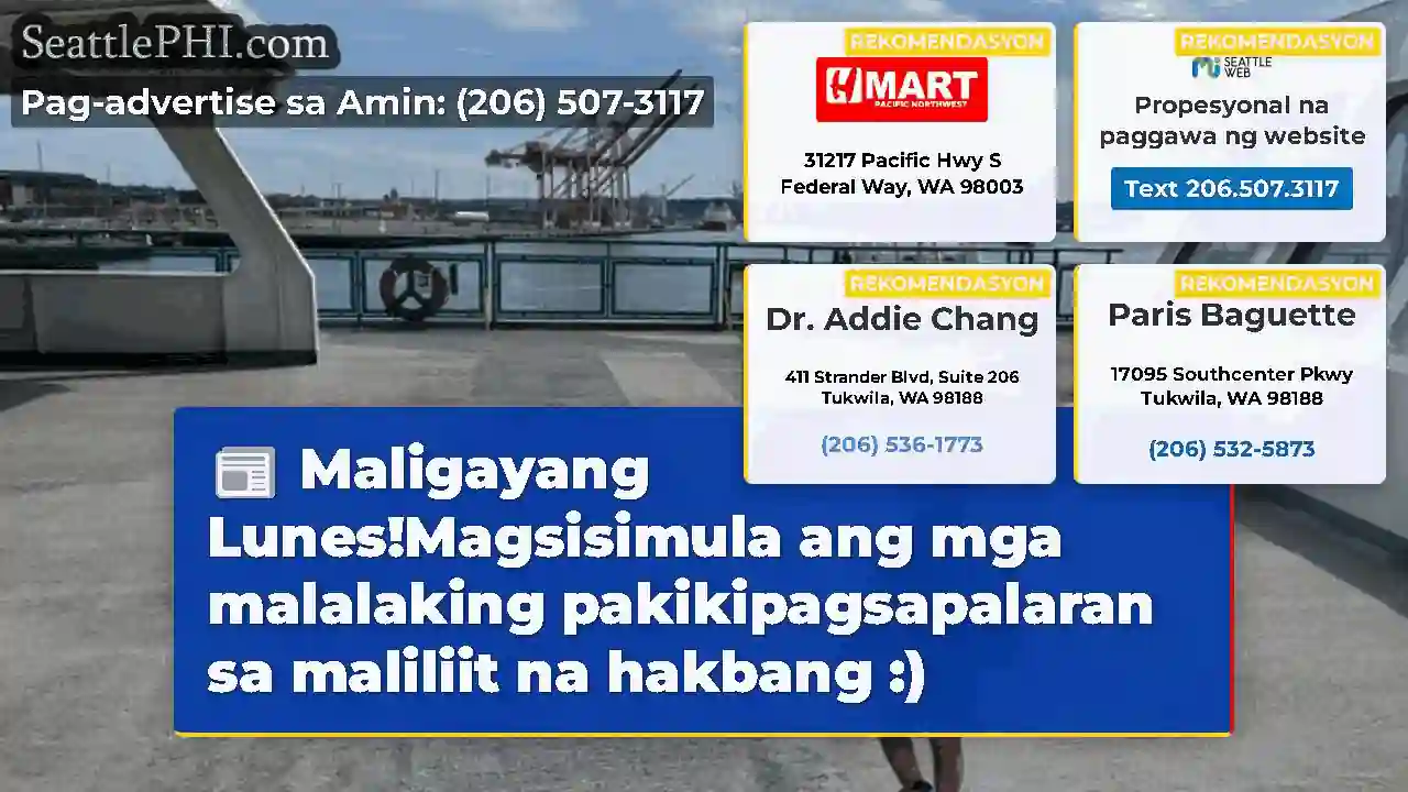 Maligayang Lunes!Magsisimula ang mga malalaking