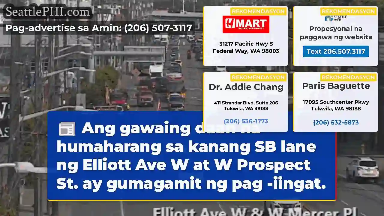 Ang gawaing daan na humaharang sa kanang SB lane
