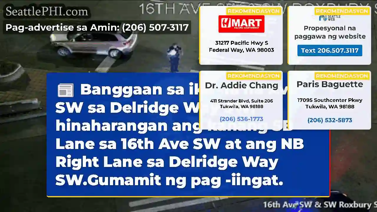 Banggaan sa ika -16 na Ave SW sa Delridge Way SW,