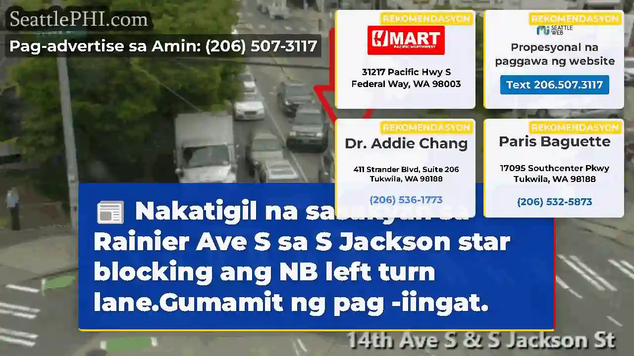 Nakatigil na sasakyan sa Rainier Ave S sa S