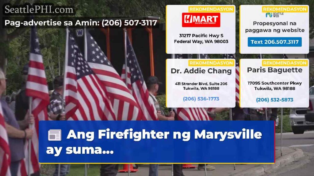 Ang Firefighter ng Marysville ay suma...