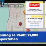 Sunog sa Vault 21000 Naapektuhan