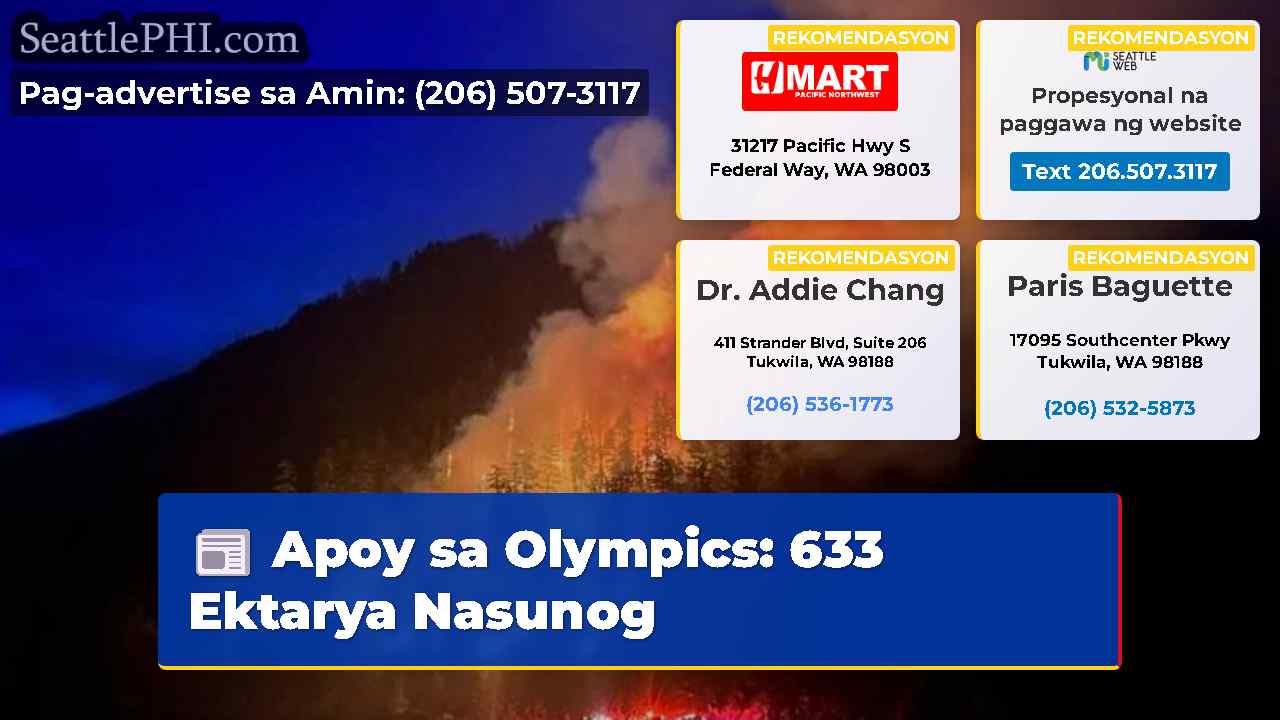 Apoy sa Olympics 633 Ektarya Nasunog