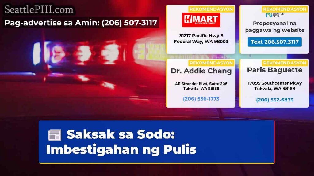Saksak sa Sodo: Imbestigahan ng Pulis