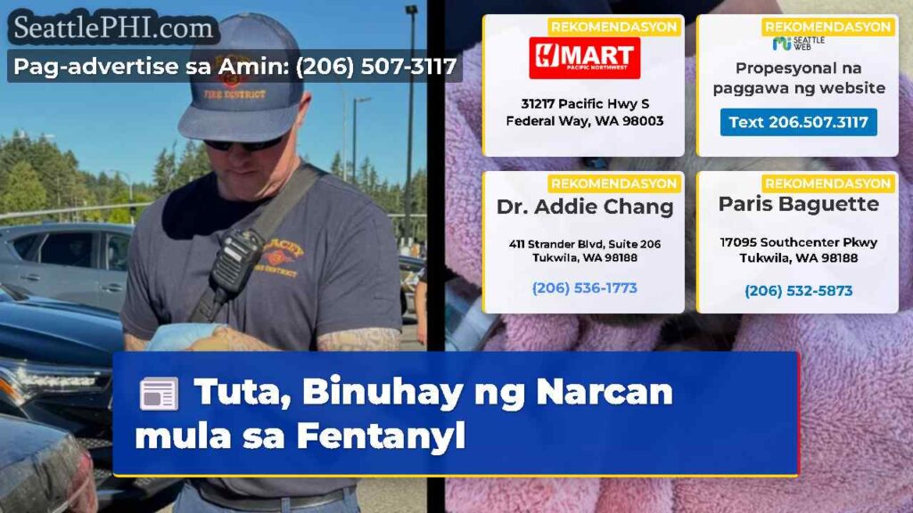 Tuta, Binuhay ng Narcan mula sa Fentanyl
