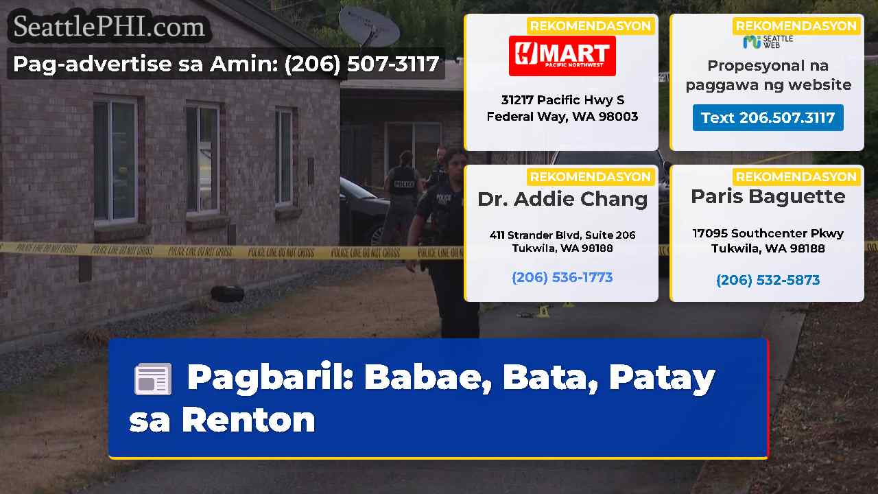 Pagbaril Babae Bata Patay sa Renton