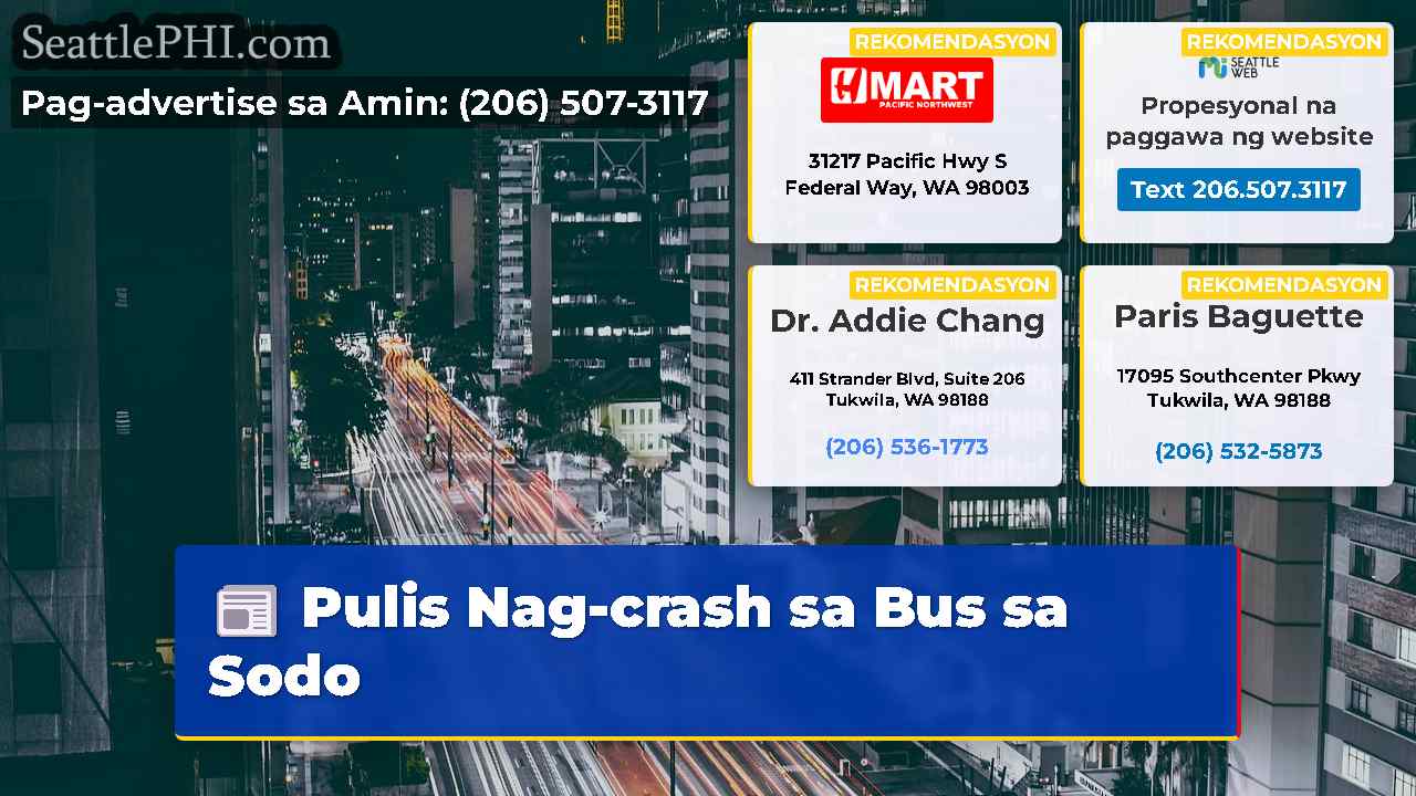 Pulis Nag-crash sa Bus sa Sodo