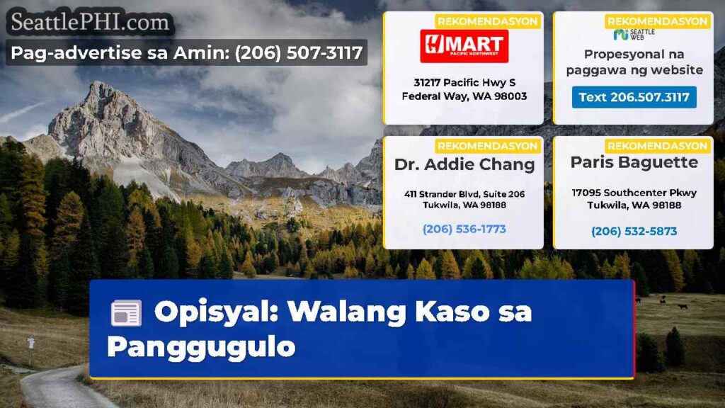 Opisyal: Walang Kaso sa Panggugulo