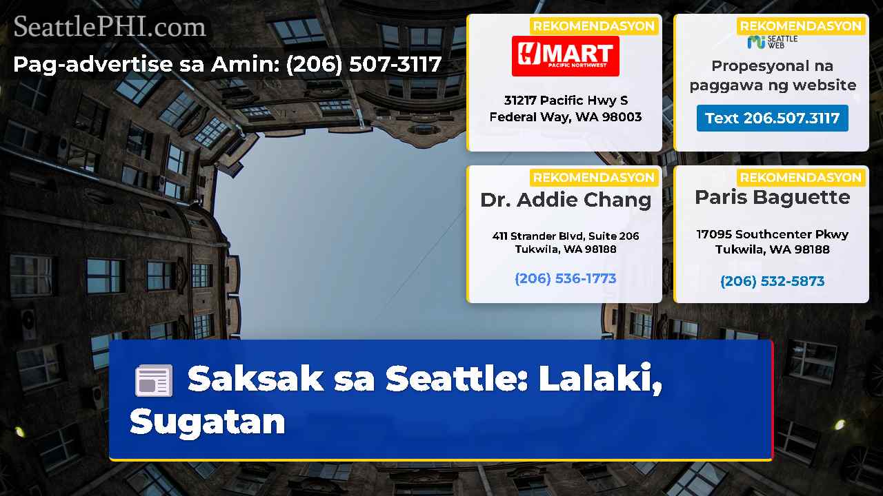 Saksak sa Seattle Lalaki Sugatan