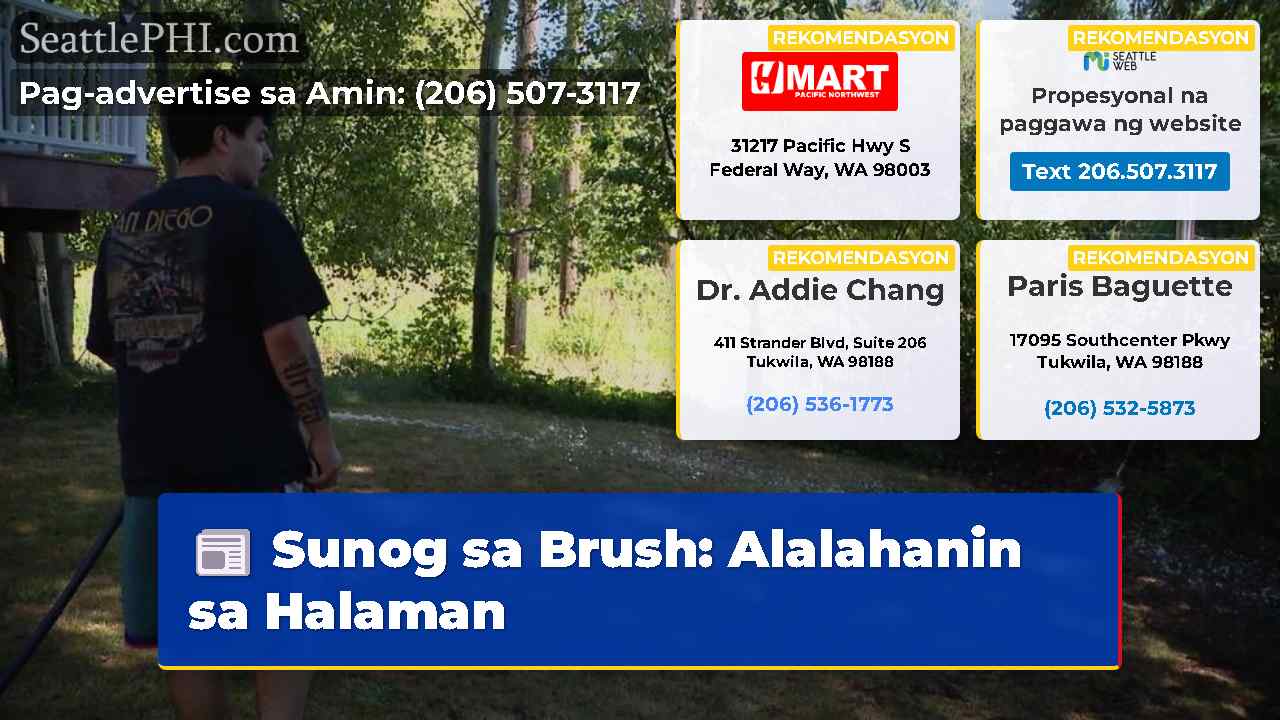 Sunog sa Brush: Alalahanin sa Halaman