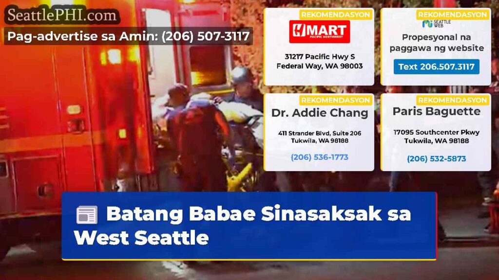 Batang Babae Sinasaksak sa West Seattle