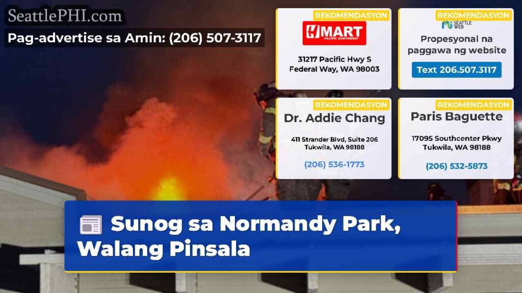 Sunog sa Normandy Park, Walang Pinsala