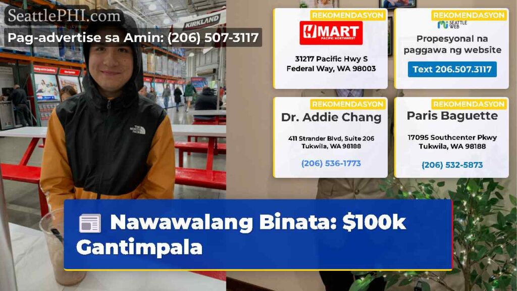 Nawawalang Binata: $100k Gantimpala