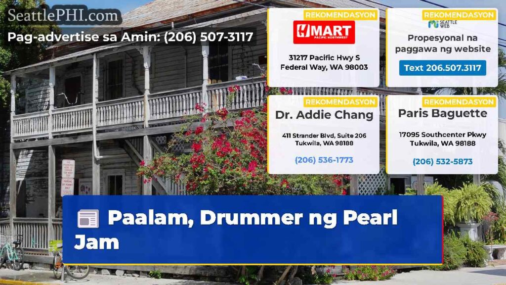 Paalam, Drummer ng Pearl Jam