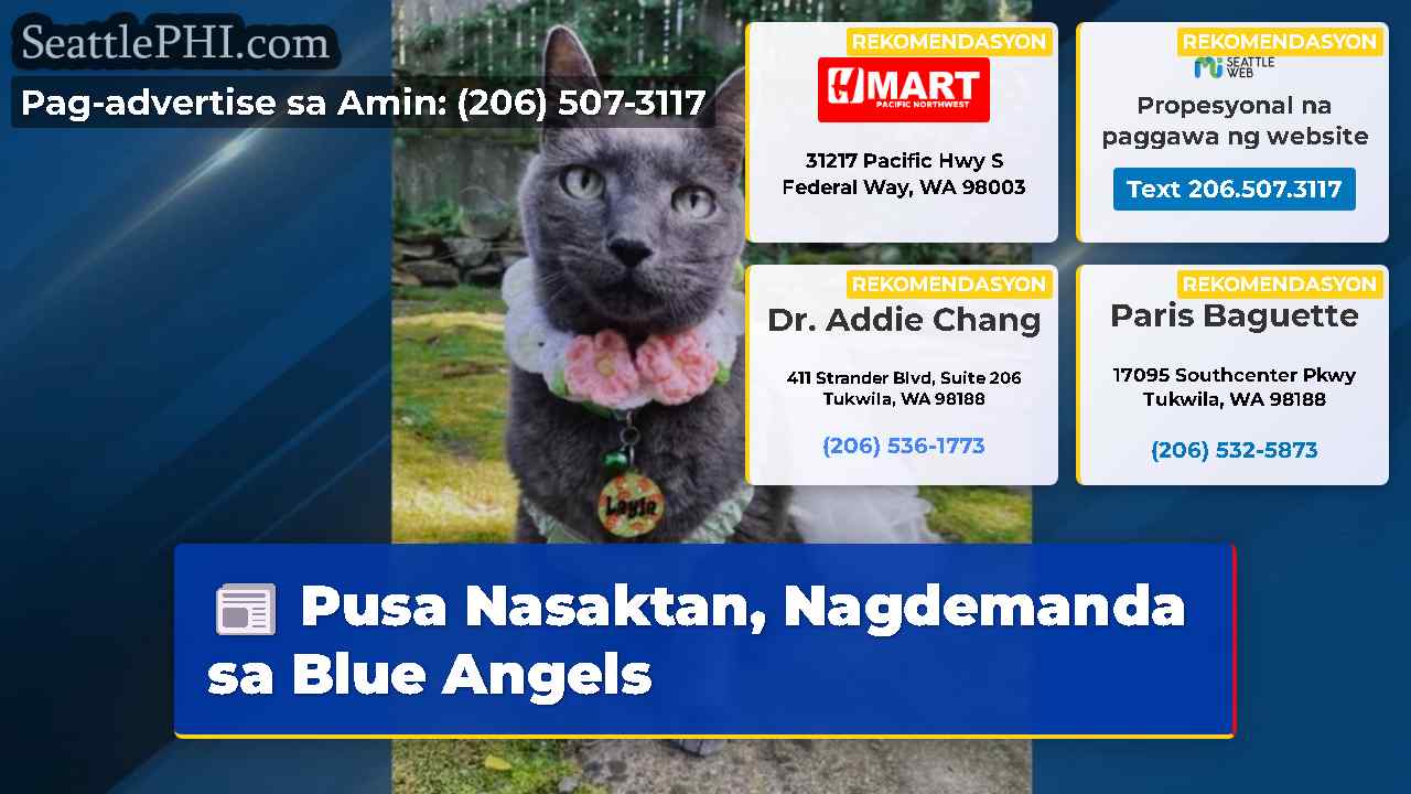 Pusa Nasaktan, Nagdemanda sa Blue Angels
