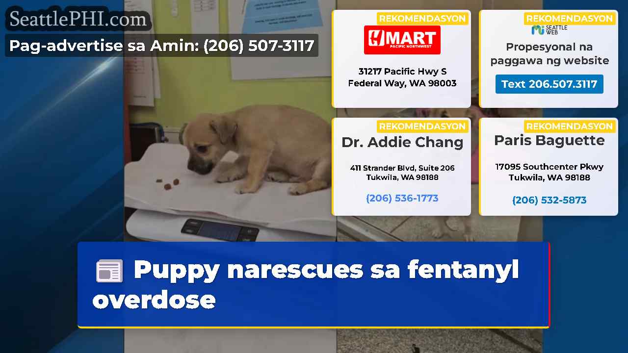 Puppy narescues sa fentanyl overdose