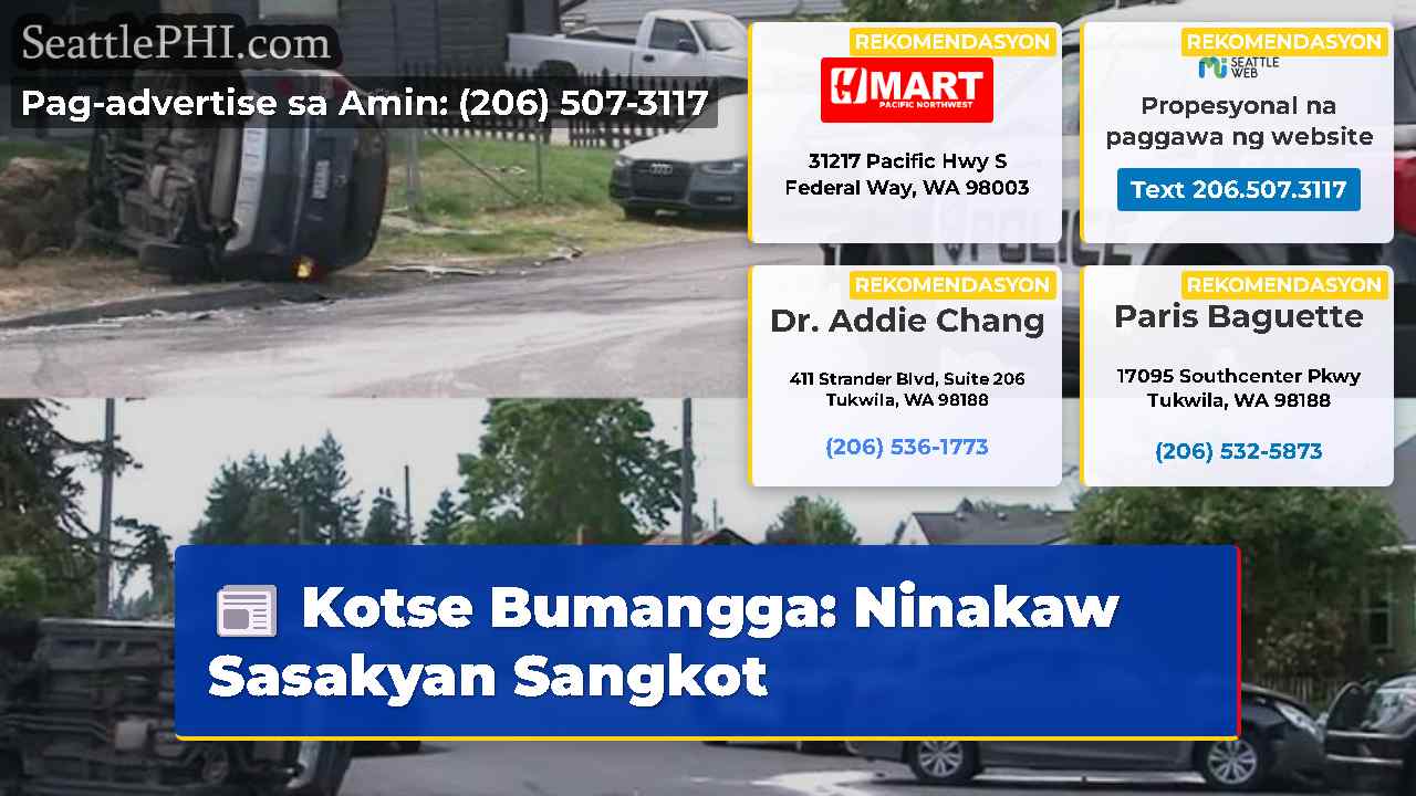 Kotse Bumangga Ninakaw Sasakyan Sangkot