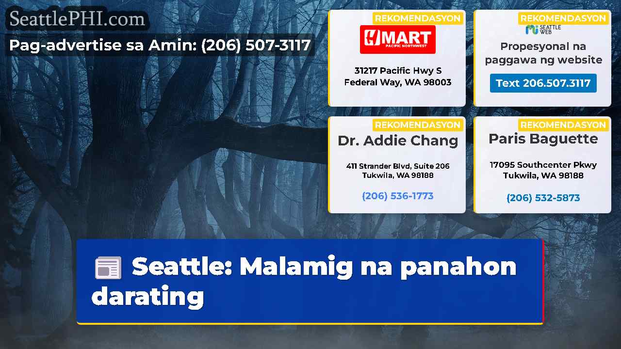 Seattle: Malamig na panahon darating