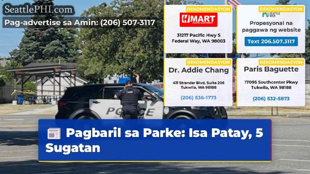 Pagbaril sa Parke: Isa Patay, 5 Sugatan
