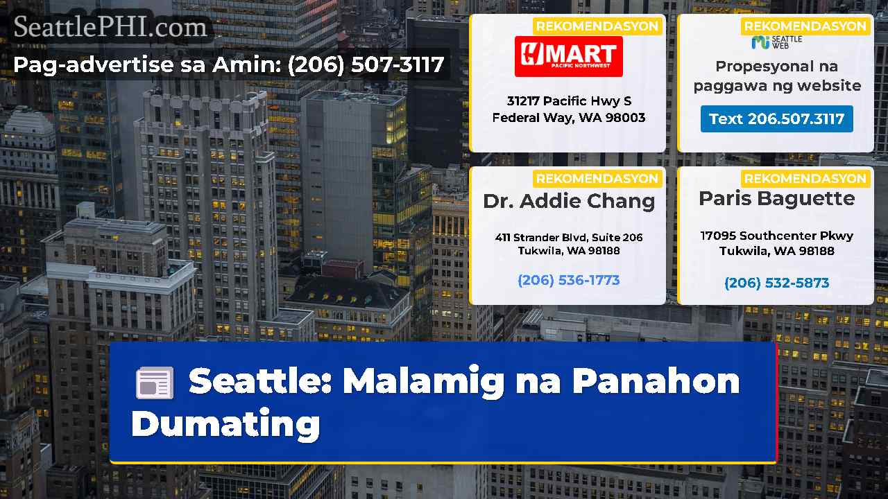 Seattle: Malamig na Panahon Dumating