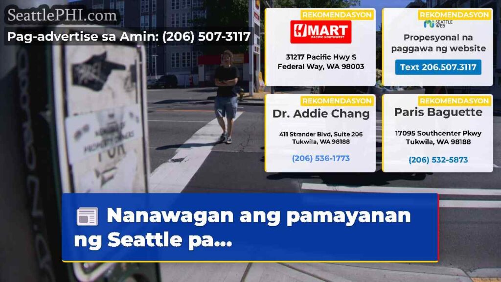 Nanawagan ang pamayanan ng Seattle pa...