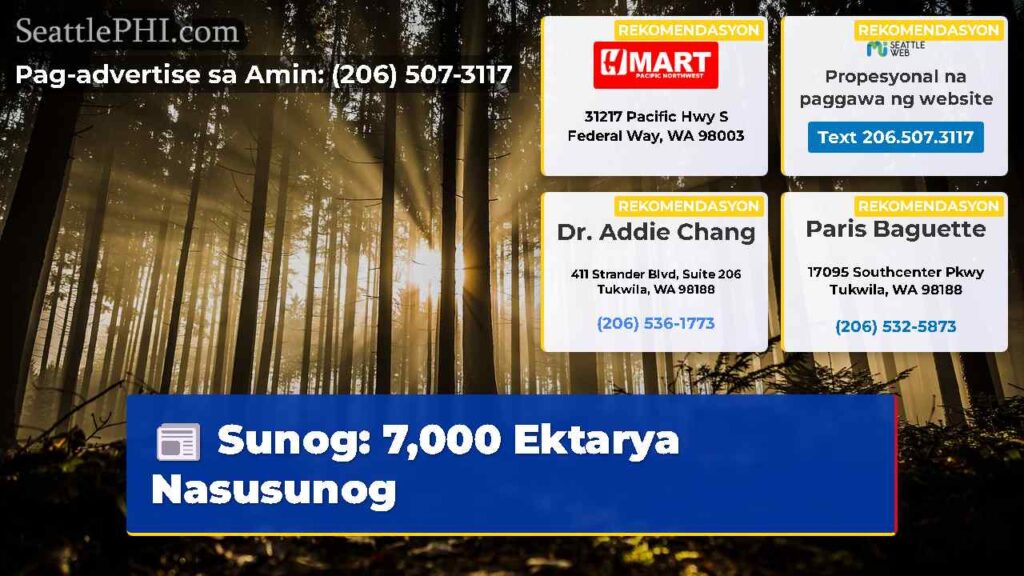 Sunog: 7,000 Ektarya Nasusunog