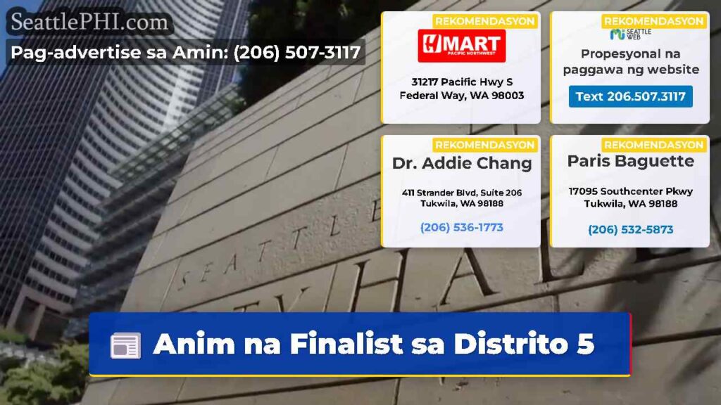Anim na Finalist sa Distrito 5