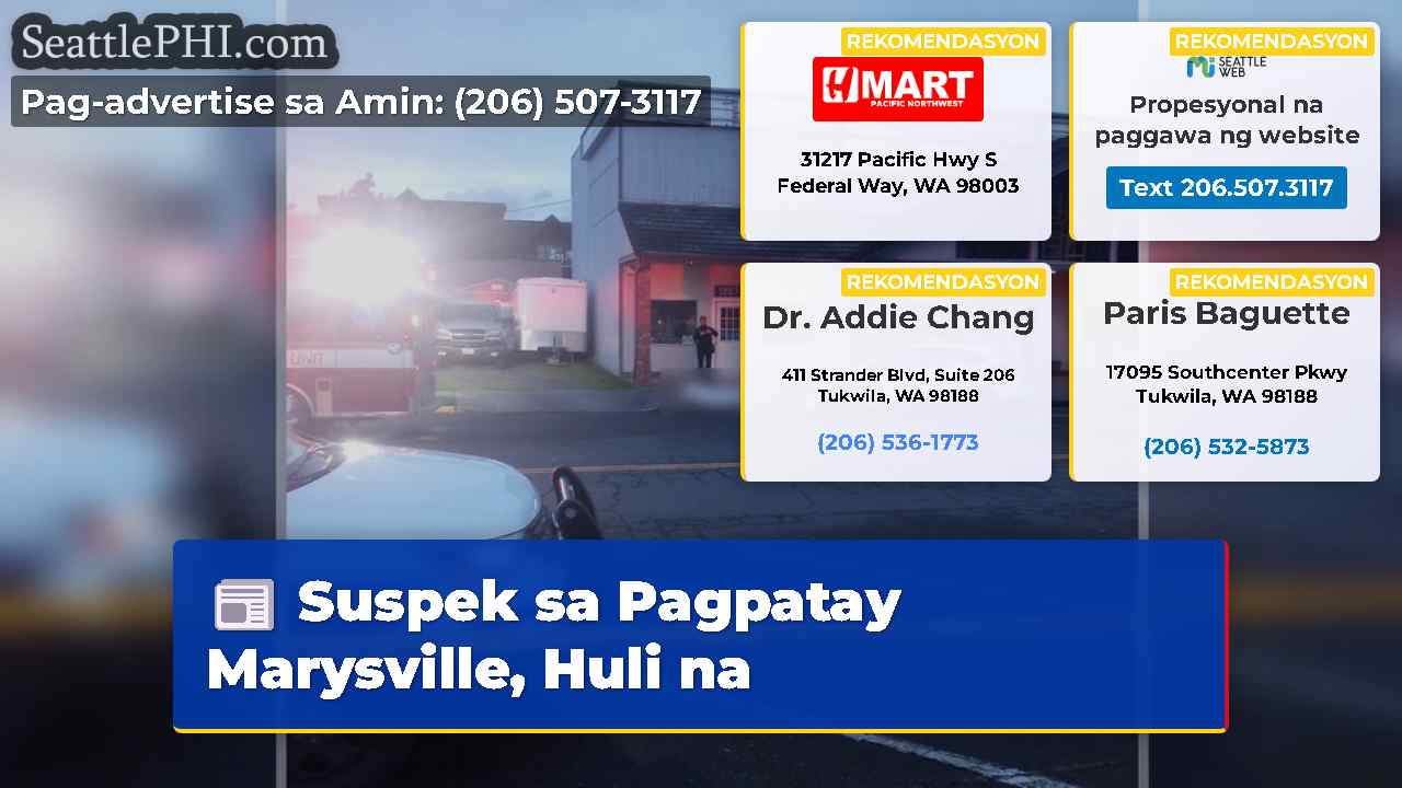 Suspek sa Pagpatay Marysville Huli na