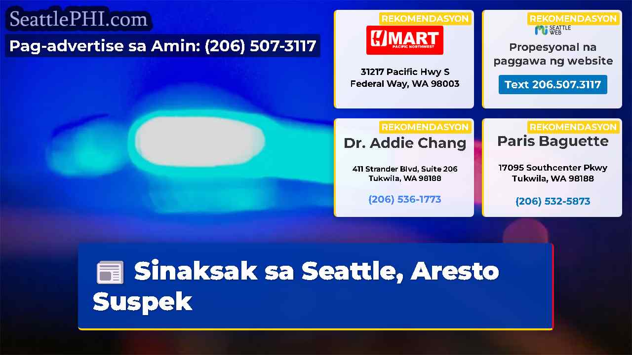 Sinaksak sa Seattle Aresto Suspek