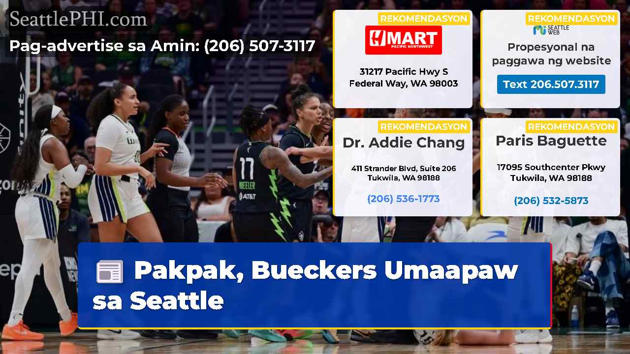 Pakpak, Bueckers Umaapaw sa Seattle