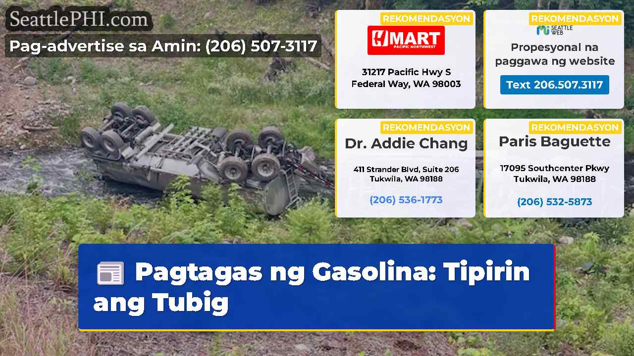 Pagtagas ng Gasolina Tipirin ang Tubig