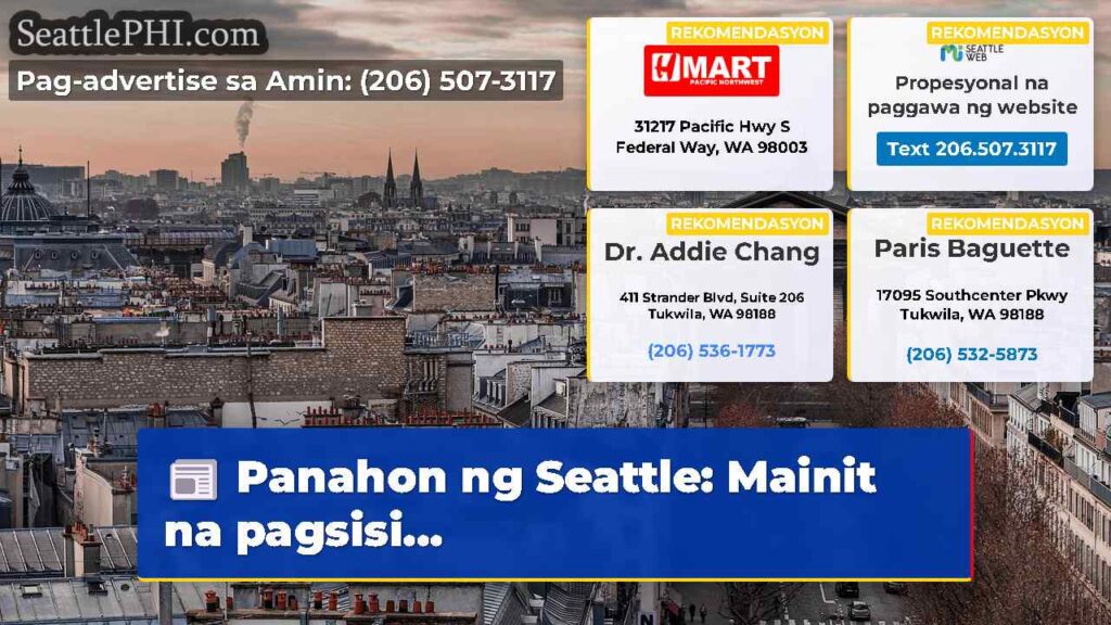 Panahon ng Seattle: Mainit na pagsisi...
