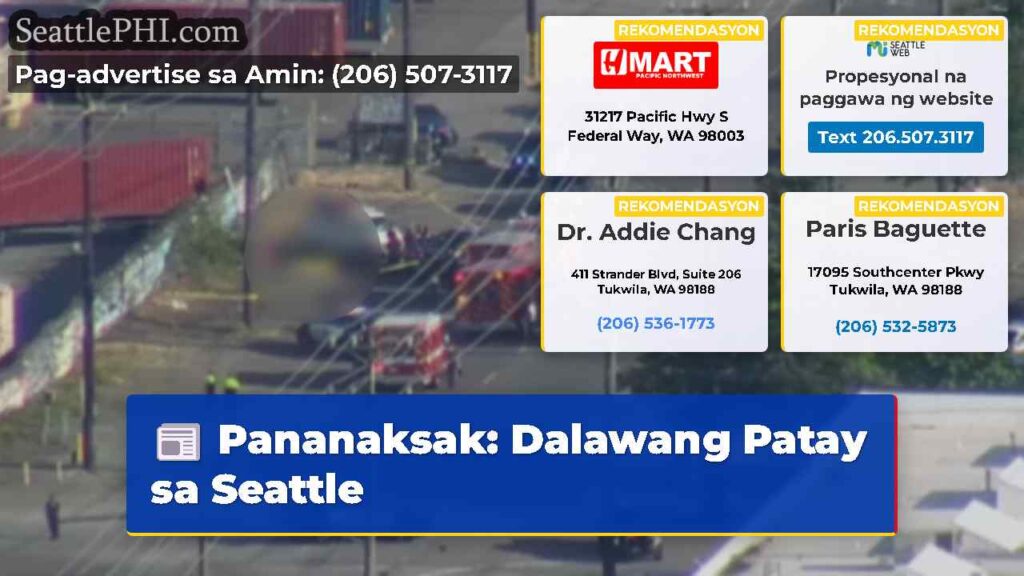 Pananaksak: Dalawang Patay sa Seattle
