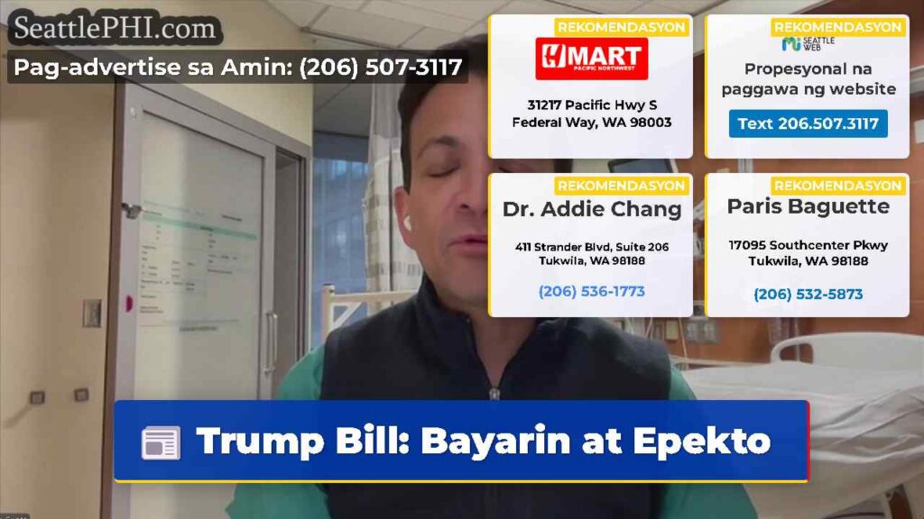 Trump Bill: Bayarin at Epekto