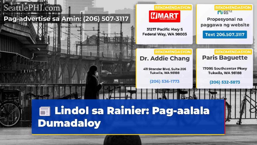 Lindol sa Rainier: Pag-aalala Dumadaloy