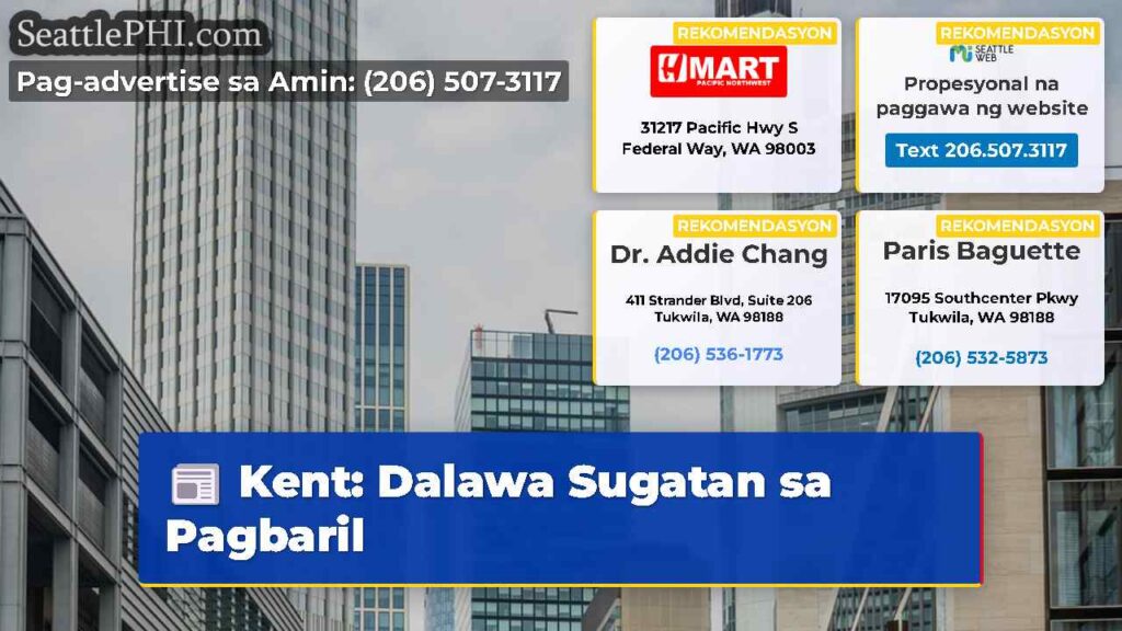 Kent: Dalawa Sugatan sa Pagbaril